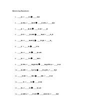 Balancing equations practice worksheet in a learning moderate can be used to check pupils skills and knowledge by answering questions. Balancing Equations Questions And Answers