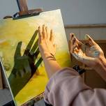 Teen Finger Painting