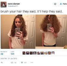 19 Things People With A Lot Of Hair Will Recognize Curly Hair Styles Curly Hair Problems Hair Truth