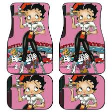 Betty Boop Bartender Cartoon 191120 Car Floor Mats Cute Custom Design In 2020 Custom Car Floor Mats Car Floor Mats Floor Mats