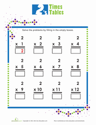 Times Tables 2s Worksheet Education Com Times Tables Times Tables Worksheets Worksheets