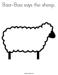 Print the baa baa black sheep using your inkjet or laser printer and share with kids. Baa Baa Says The Sheep Coloring Page Twisty Noodle