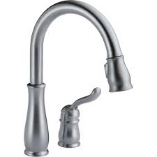 Hose offers greater flexibility and reach. Delta Leland Arctic Stainless Two Hole Pull Down Sprayer Kitchen Fauce Faucetlist Com
