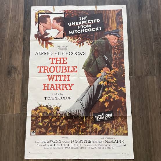 The Trouble With Harry Original One Sheet Movie Poster 1955 Alfred Hitchcock
