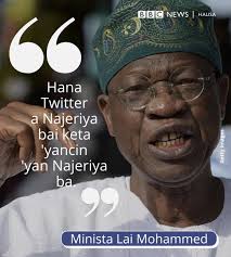 Check spelling or type a new query. Bbc Hausa Ministan Yada Labarai A Najeriya Lai Mohammed Facebook