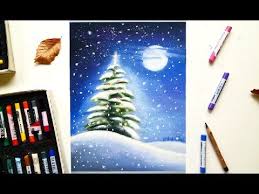 Youtube Soft Pastels Drawing Soft Pastel Art Christmas Tree Drawing