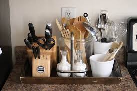 kitchen counter organization