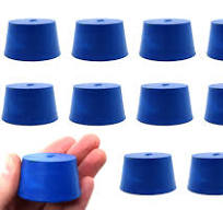 10PK Neoprene Stoppers, Solid - ASTM - Size: #9 - 37mm ...