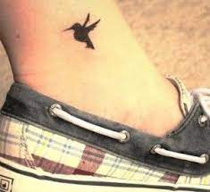 Small Black Hummingbird Tattoo On Ankle Hummingbird Tattoo Tattoos Small Hummingbird Tattoo