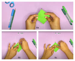 Fold the paper in half sideways to make a rectangle. How To Make A Paper Jumping Frog Step By Step Tutorial The Purple Yarn