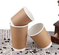 Single Double Wall Paper Coffee Cups with Lids Custom Logo Disposable 4oz  8oz 12oz 16oz Craft Paper Tea Cup China Logo OEM & ODM
