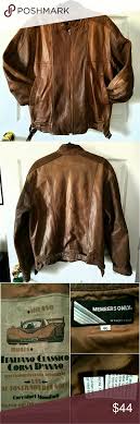 Member S Only Vintage Brown Leather Jacket 40 Brown Leather Jacket Leather Jacket Jackets