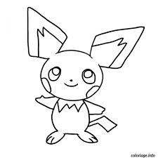 Donner des idées de dessin si l'envie vous viens Coloriage Pokemon Pichu Dessin Pokemon A Imprimer