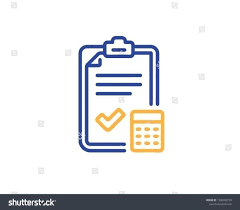 Finance Symbol Accounting Checklist Line Icon Calculator Sign Calculate Finance Symbol Color Accounting Calculate Calc In 2020 Finance Icons Finance Symbols