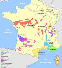 La carte des principaux cépages. Carte Des Vins De France Carte Region Viticole Vin Oenologie