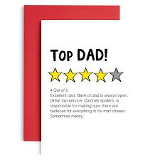 15% off with code zhellosummer. Dad Review Birthday Card For Him Fathers Day Card Best Dad Nice Funny Card Fathers Day