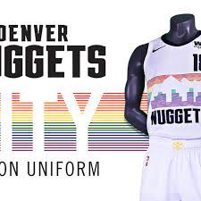 Nuggets unveil new city edition jersey. Must See The Denver Nuggets Have Brought Back The Rainbow Skyline Jersey Denver Stiffs