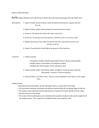 In human anatomy, the axillary artery is a large blood vessel that conveys oxygenated blood to the lateral aspect of the thorax, the axilla (armpit) and the upper limb. Axillary Softchalk Notes