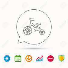Bike Icon Kids Run Bike Sign First Bike Transport Symbol Calendar