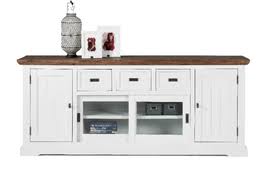 Sideboard Olympia Akazie Massiv Weiss Braun Geburstet Lackiert Sideboard Weiss Wohnung