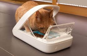 You can also choose to lock some pets out, to keep your dogs from eating cat food. The Surefeed Microchip Pet Feeder From Sure Petcare