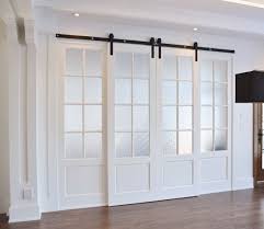 Porte Francaise Moulure Standard Verre Martele Sur Rail Coulissant Plat French Doors Interior Glass Barn Doors Sliding Barn Door Hardware