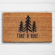 Cocomats will shed for the 1st month or so, to clean, simply shake. Take A Hike Doormat Welcome Mat Door Mat Outdoor Rug Etsy In 2021 Mountain Cabin Decor Mountain House Decor Cabin Decor Mountain
