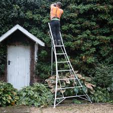 Antique three legged wood folding orchard ladders. Orchard Platform Tripod Ladders Orchard Ladders Garden Tripod Ladders