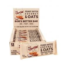 Healthy Nutrition Bars Wellness Bars Bob S Red Mill Coconut Peanut Butter Oat Bars Peanut Butter