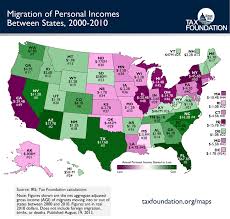 State Migration Map Shows Illinois Is The Biggest Loser Map Low Taxes Illinois