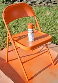 Fabulous Metal Folding Chair Makeover Jacquelynne Steves Painted Metal Chairs Metal Folding Chairs Folding Chair Makeover