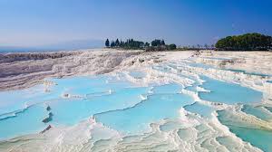 The area is famous for a carbonate mineral left by the flowing of thermal spring water. 5 Tips On How To Plan Your Perfect Trip To Pamukkale