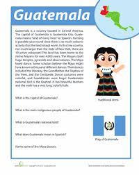 Guatemala Facts Hispanic Heritage Month Activities Learning Spanish Hispanic Heritage Month