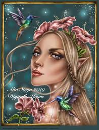 Humpty Grumpty from Feral Faerie Tales. First attempt with digital coloring  from paint dot net. The colors and their appearance give it a kind of  cartoon look, IMHO.