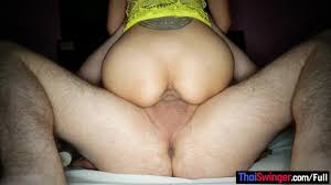 Petite Thai teen gets a foot fetish white guy all over her feet and pussy  too