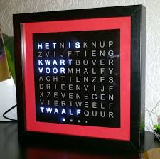 Sleek Word Clock Electronics Projects Clock Words