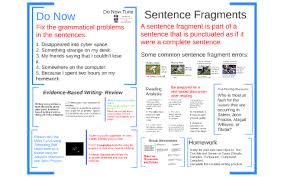A sentence fragment often contains no verb. English 11 Day 17 Sentence Fragments Crucible Writing Practice 2 Reading And Analysis Crucible Act 2 Discussion By Samuel Cook