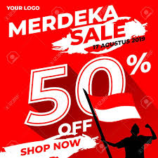 Agoda.com memberi jaminan kadar terendah bagi hotel berdekatan dengan. Merdeka Sale Banner Design Vector Royalty Free Cliparts Vectors And Stock Illustration Image 128052960