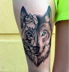 Geometric Wolf Tattoo 3 Jpg 635 660 Geometric Wolf Tattoo Geometric Tattoo Tattoos