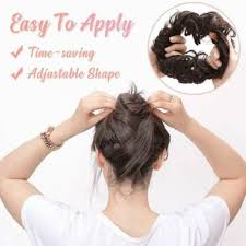 4.4 out of 5 stars, based on 9 reviews 9 ratings current price $7.99 $ 7. Curly Messy Bun Hair Piece Hair Extensions Scrunchie Updo Cover Real As Human Hot Wig Hair Ring Buy At The Price Of 1 68 In Aliexpress Com Imall Com
