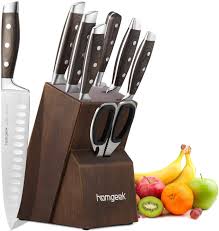Otro de los beneficios es que puede inspirarles a pasar su actividad de estos juegos a la vida real, para convertirse en un excepcional pinche de cocina de papá y mamá. Homgeek Cuchillo De Cocina Profesional Juego Cuchillos Cocina Hecho De Acero Inoxidable 1 4116 Aleman Incluye Tijeras Bloque De Madera 8 Piezas Amazon Es Hogar