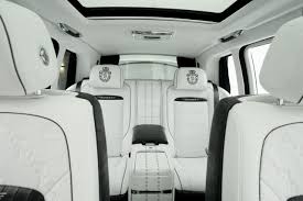 Cullinan's interior is the usual paragon of rolls quality and style, with a hint of natural conservatism (unless you configure yours flamboyantly) and an innate simplicity about the controls and instruments. Billionaire Mansory