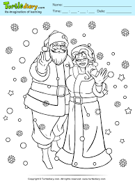 Free printable and online coloring pages for kids for classroom & personal use. Mr And Mrs Claus Coloring Sheet Turtle Diary