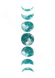 Teal Moon Phases Print Teal Green Moon Wall Art Lunar Phases Etsy In 2021 Green Moon Moon Wall Art Moon Phases Art
