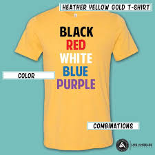 Choosing The Right T Shirt Color For Printing And Branding Colorful Shirts T Shirt Yellow T Shirt