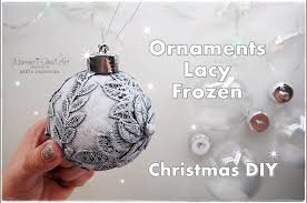 50 diy christmas ornaments to deck the halls this holiday season. Diy Frozen Lacy Ornaments For Christmas Diy Lace Ornaments Ornaments Handmade Christmas Ornaments