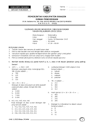 This image is ranked 49 by bing.com for soal matematika soal matematika kelas 4 semester 1 kurikulum 2013 pdf, you will find this result at bing.com. Matematika Kelas 4 Pdf