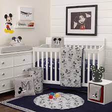Cartoon for kids by mickey mouse. Amazon Com Disney Mickey Mouse 6 Piece Nursery Crib Bedding Set Baby