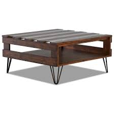 Coffee tables (3) console tables (2) dining tables (3) end tables (5) brand. Klaussner International Paterson 456 819 Ctbl Industrial Cocktail Table With Hairpin Legs Pilgrim Furniture City Cocktail Coffee Tables