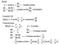 F 2 (x) − g 2 (x) = 1 cos 2 x + sin 2 x = 1. 5 10 Turunan Fungsi Hiperbolik Ppt Download